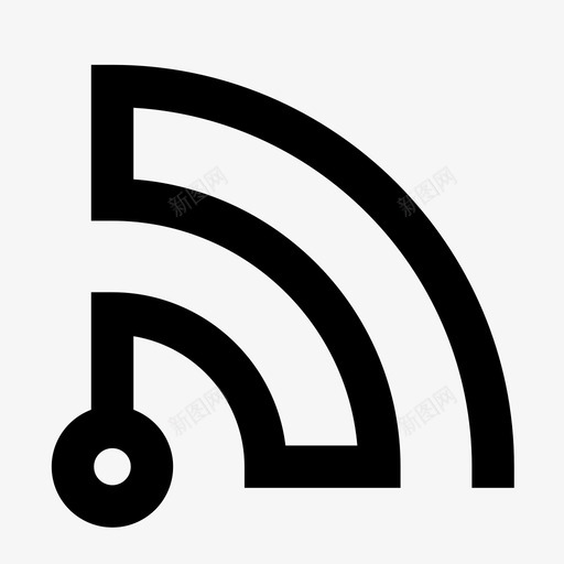 rss无线速度图标svg_新图网 https://ixintu.com rss www 互联网 发送 广播 接收 无线 网络 订阅源 连接 速度