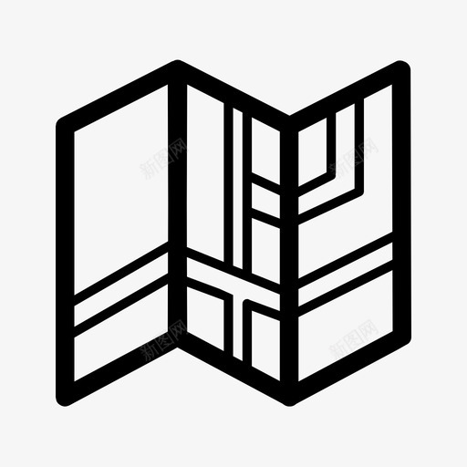地图图钉路径图标svg_新图网 https://ixintu.com 位置 其他图标3.0 图钉 地图 定位 导航 路径