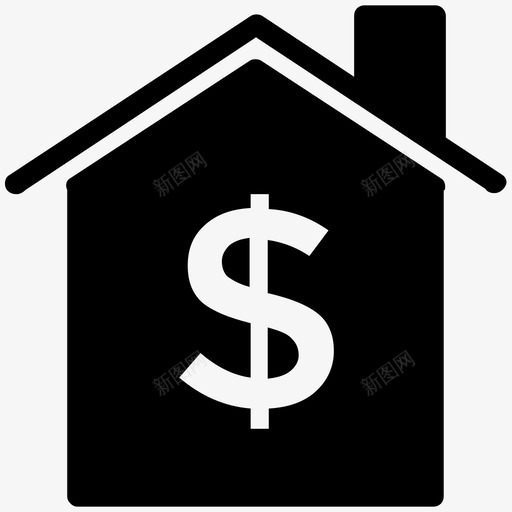 待售房屋房地产标图标svg_新图网 https://ixintu.com 待售房屋 房地产矢量图标