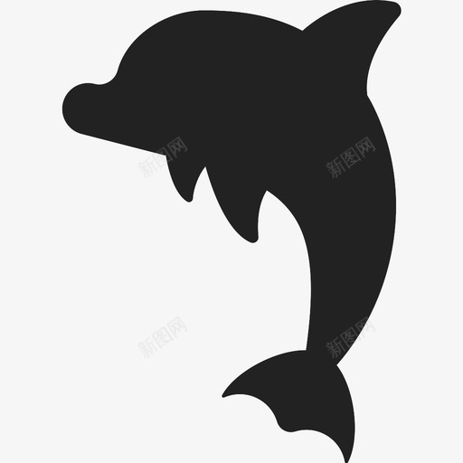 跳海豚图标svg_新图网 https://ixintu.com 跳海豚