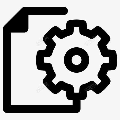 文档设置工作表纸张图标svg_新图网 https://ixintu.com 工作表 操作 文件 文档设置 管理面板图标 纸张 行 选项 齿轮