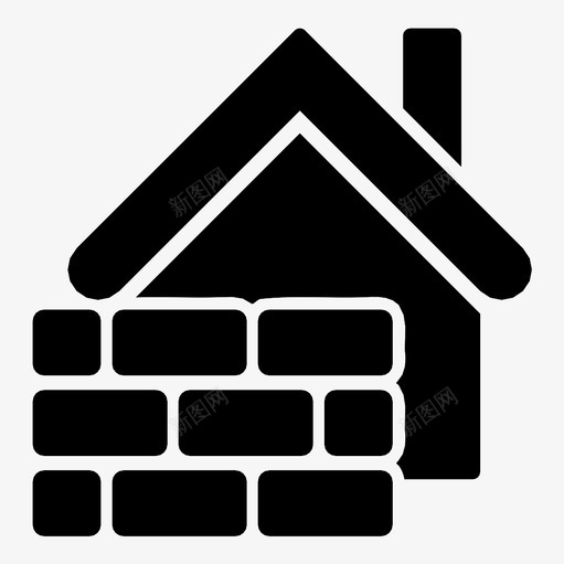 砖墙石材侧面图标svg_新图网 https://ixintu.com 侧面 围墙 土坯 建筑 房屋 石材 砂浆 砌块 砌砖工 砖墙 结构