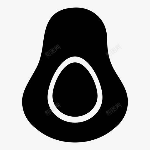 鳄梨减肥脂肪图标svg_新图网 https://ixintu.com 健康 健康脂肪 全食 减肥 新鲜 水果 水果和蔬菜 脂肪 食物 鳄梨