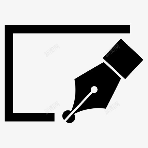 书写墨水笔笔尖图标svg_新图网 https://ixintu.com 书写 墨水笔 用笔书写 笔尖 笔尖书写 纸张 页面