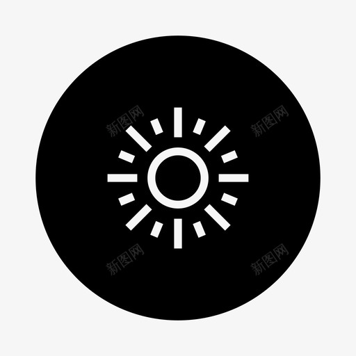 阳光明亮气候图标svg_新图网 https://ixintu.com 光线 天气 明亮 气候 温暖 阳光 黄色