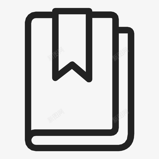 带书签的书书籍电子书图标svg_新图网 https://ixintu.com 书籍 带书签的书 电子书 阅读 阅读器