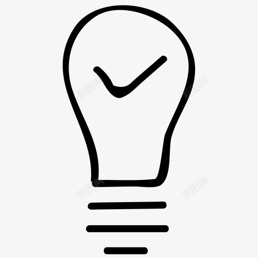 是的灯科学手绘涂鸦图标svg_新图网 https://ixintu.com 是的灯 科学手绘涂鸦图标