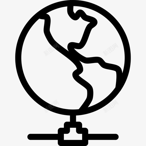 全球网络大陆全球图标svg_新图网 https://ixintu.com 世界 全球 全球网络 地图 大陆 旅游 网络线图标