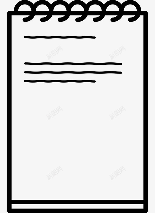 记事本页面纸张图标svg_新图网 https://ixintu.com 写作 办公室 小文件 戒指 故事 笔记 纸张 装订记事本 记事本 速记 页面