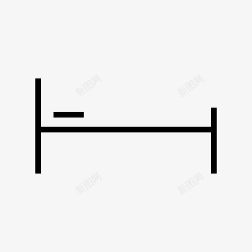 小床床家具图标svg_新图网 https://ixintu.com 家具 家用 小床 床 枕头 睡眠