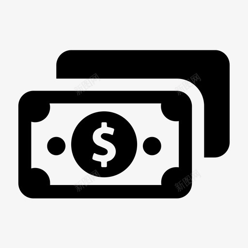 美元钞票付款纸币图标svg_新图网 https://ixintu.com 付款 利润 收入 现金 纸币 美元 美元钞票 财务 货币