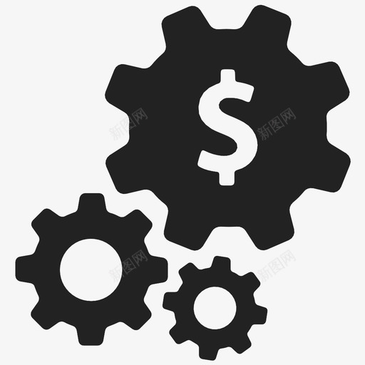 付款设置薪资付款选项图标svg_新图网 https://ixintu.com 付款设置 付款选项 管理 薪资 财务 货币 费用 齿轮