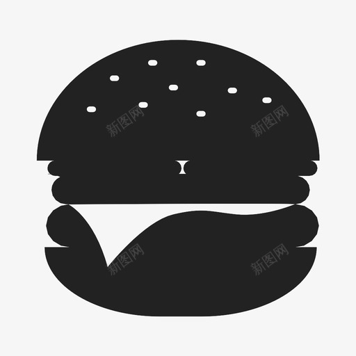 汉堡垃圾食品饲料图标svg_新图网 https://ixintu.com 垃圾食品 奶酪汉堡 快餐 汉堡 烹饪 芝士汉堡 餐食 饮食 饲料