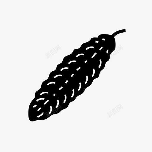 苦瓜食品蔬菜图标svg_新图网 https://ixintu.com 苦瓜 蔬菜 食品