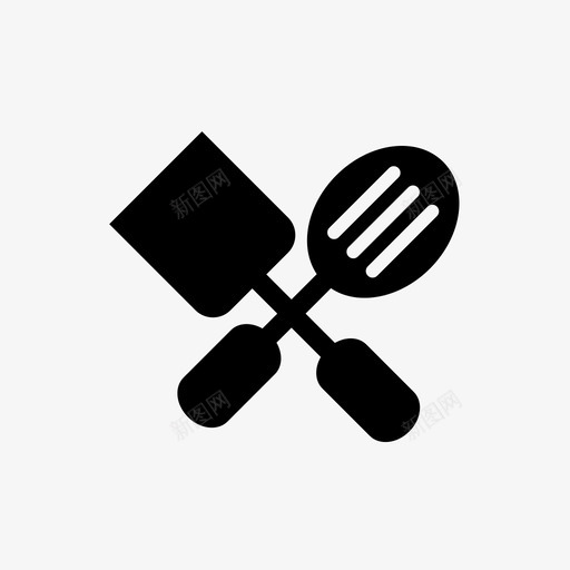烹饪勺烹饪工具炊具图标svg_新图网 https://ixintu.com 抹刀 炊具 烹饪勺 烹饪工具 特纳