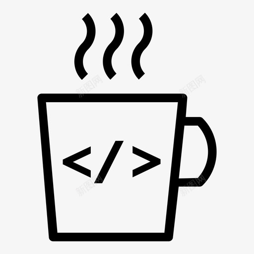 咨询杯茶杯热饮图标svg_新图网 https://ixintu.com 咖啡杯 咨询杯 开发 热饮 茶杯