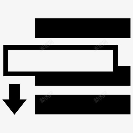下移下移一行ux图标svg_新图网 https://ixintu.com ui ux 下移 下移一行 交互 工具包 用户界面 表行 软件界面