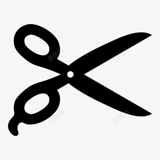 剪刀钳子打开图标svg_新图网 https://ixintu.com 分开 切断 剪刀 剪子 打开 打开这里 纸 钳子