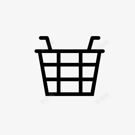 购物篮采购洗衣图标svg_新图网 https://ixintu.com 储存 持有人 携带 杂货篮 洗衣 清理 袋子 购物收集 购物篮 采购
