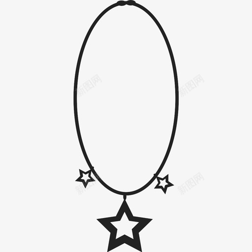 采购产品项链星星吊坠图标svg_新图网 https://ixintu.com 吊坠 必需品 时尚 星星 珠宝 装饰品 配件 采购产品项链 项链 领子