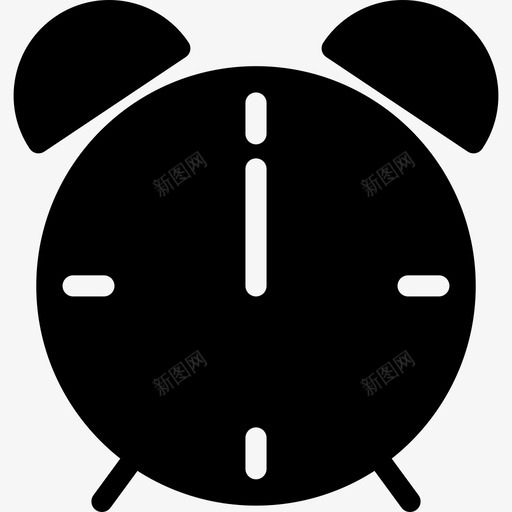 钟表闹钟古董图标svg_新图网 https://ixintu.com 古董 钟表 闹钟