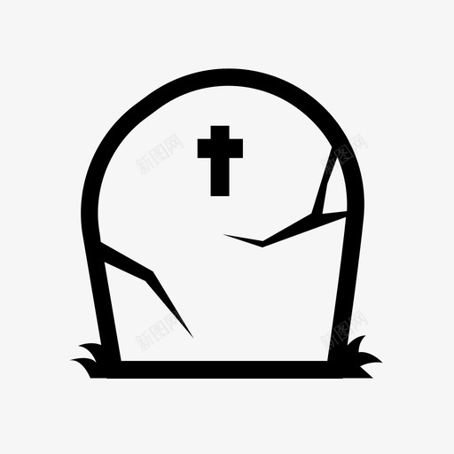 墓碑僵尸步行者图标svg_新图网 https://ixintu.com 亡灵 僵尸 十字架 墓地 墓碑 尸体 步行者
