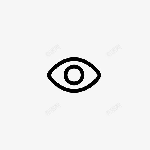 眼视瞳孔图标svg_新图网 https://ixintu.com 所见即所得 看 眼 瞳孔 视 验光