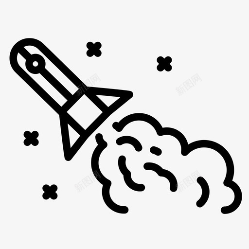 火箭火星任务恒星图标svg_新图网 https://ixintu.com 发射 外太空 太空旅行 恒星 深空 火星任务 火箭 火箭发射 飞行
