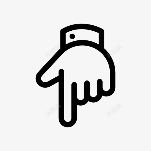 向下导航人图标svg_新图网 https://ixintu.com 人 向下 向下指 导航 屏幕 手势 指针 按 点
