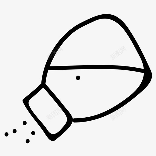 盐瓶胡椒盐倒图标svg_新图网 https://ixintu.com 盐倒 盐瓶 胡椒 调味料 酒店和餐厅手绘涂鸦图标 香料