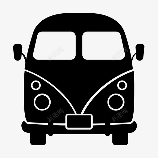 面包车葡萄酒汽车图标svg_新图网 https://ixintu.com 交通 交通方式 冲浪旅行 旅行 汽车 葡萄酒 面包车 驾驶