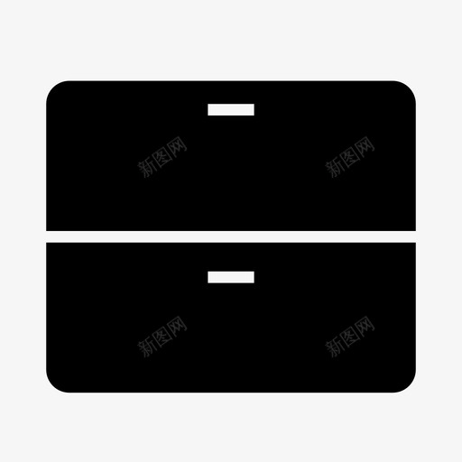 文件柜木制办公家具图标svg_新图网 https://ixintu.com 办公 办公家具 商务 工作 抽屉 文件夹 文件柜 木制 金属