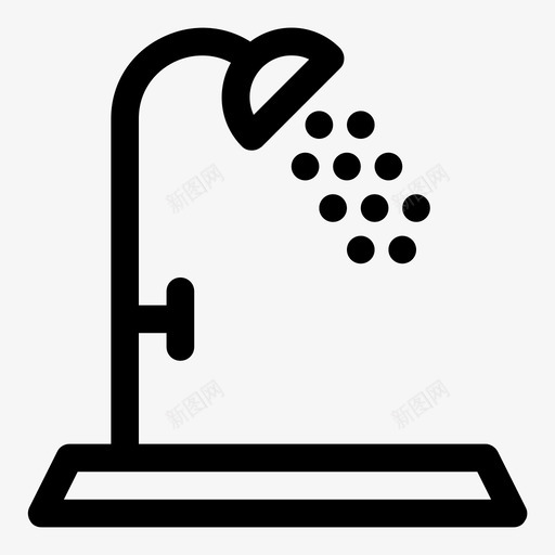 淋浴冲洗比赛图标svg_新图网 https://ixintu.com 冲洗 协调 比赛 洗涤 洗澡 淋浴 清洁 热 简单的卷曲图标