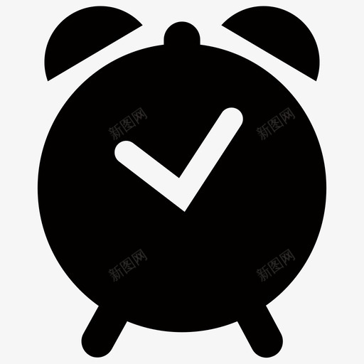 闹钟唤醒早晨图标svg_新图网 https://ixintu.com 唤醒 基本手机和网络图标 早晨 起床 闹钟