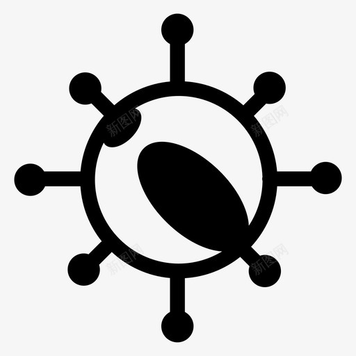 细菌病菌药物图标svg_新图网 https://ixintu.com 感染 疾病 病毒 病菌 细菌 药物