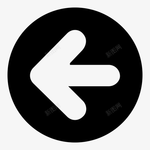 左方向左转图标svg_新图网 https://ixintu.com 上一个 左 左箭头 左转 微型 微型电子商务 方向 方向标志 标志 标记 路径 返回