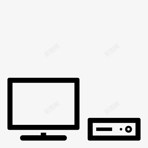 卫星电视电视路由器图标svg_新图网 https://ixintu.com 卫星电视 卫星电视盒 机顶盒 电视 电视和视频 路由器 高清有线电视 高清电视