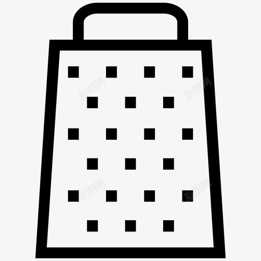 磨碎机奶酪磨碎机格栅图标svg_新图网 https://ixintu.com 厨房用具 奶酪磨碎机 格栅 磨碎机