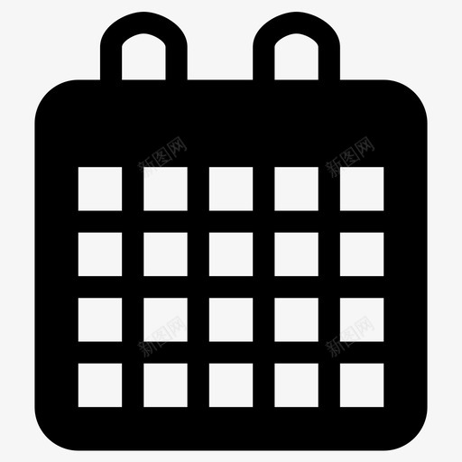 日历周任务图标svg_新图网 https://ixintu.com 事件 任务 假日 周 日历 日期 日程表 月 计划
