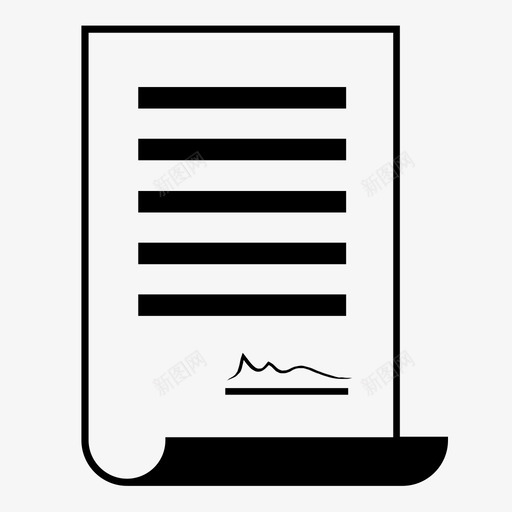 合同签名纸张图标svg_新图网 https://ixintu.com 保函 信函 协议 合同 外包 文件 签名 类型 纸张