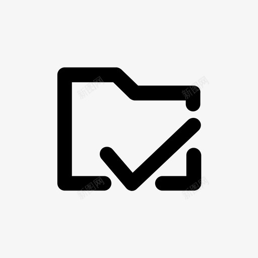 文件夹存储保存图标svg_新图网 https://ixintu.com 保存 存储 数据 文件 文件夹 用户界面 确认 组织 计算机