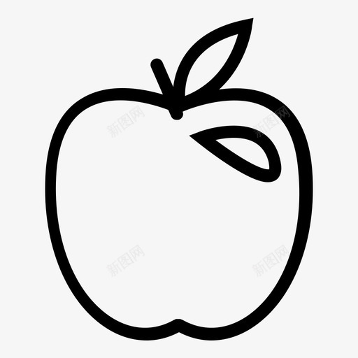 苹果减肥食物图标svg_新图网 https://ixintu.com 健康 减肥 水果 老师 苹果 营养 零食 食物