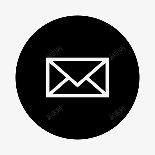 信封小型办公用品图标svg_新图网 https://ixintu.com 信封 小型办公用品