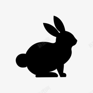 兔子杰克兔宠物图标图标