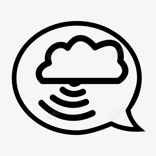 语音泡泡互联网在线存储图标svg_新图网 https://ixintu.com 互联网 在线存储 文字泡 短信 语音泡泡 说