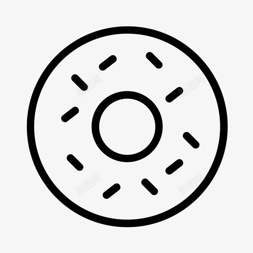 甜甜圈垃圾食品糖霜图标svg_新图网 https://ixintu.com 垃圾食品 洒 甜点 甜甜圈 糖霜 面包房 食物和饮料