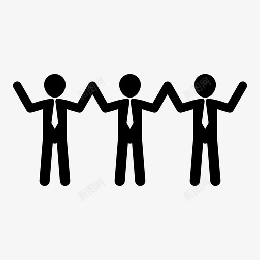 团队士气团队积极图标svg_新图网 https://ixintu.com 人力资源 努力 商人 团队 团队士气 失败 欢呼 消极 积极