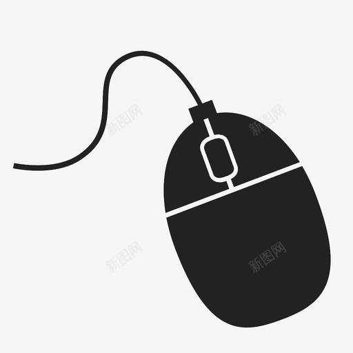 带绳索的老鼠图标svg_新图网 https://ixintu.com 带绳索的老鼠