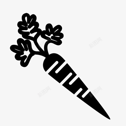 胡萝卜叶图标svg_新图网 https://ixintu.com 胡萝卜叶