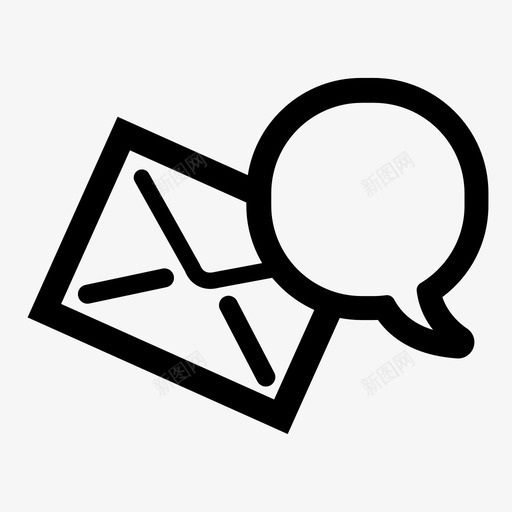 短信息聊天通信图标svg_新图网 https://ixintu.com 对话 文本 消息 短信 短信息 聊天 通信 通话